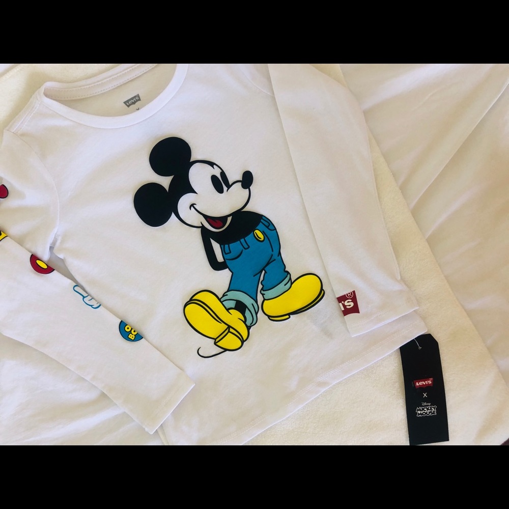 Mickey Mouse Levi’s white long sleeve